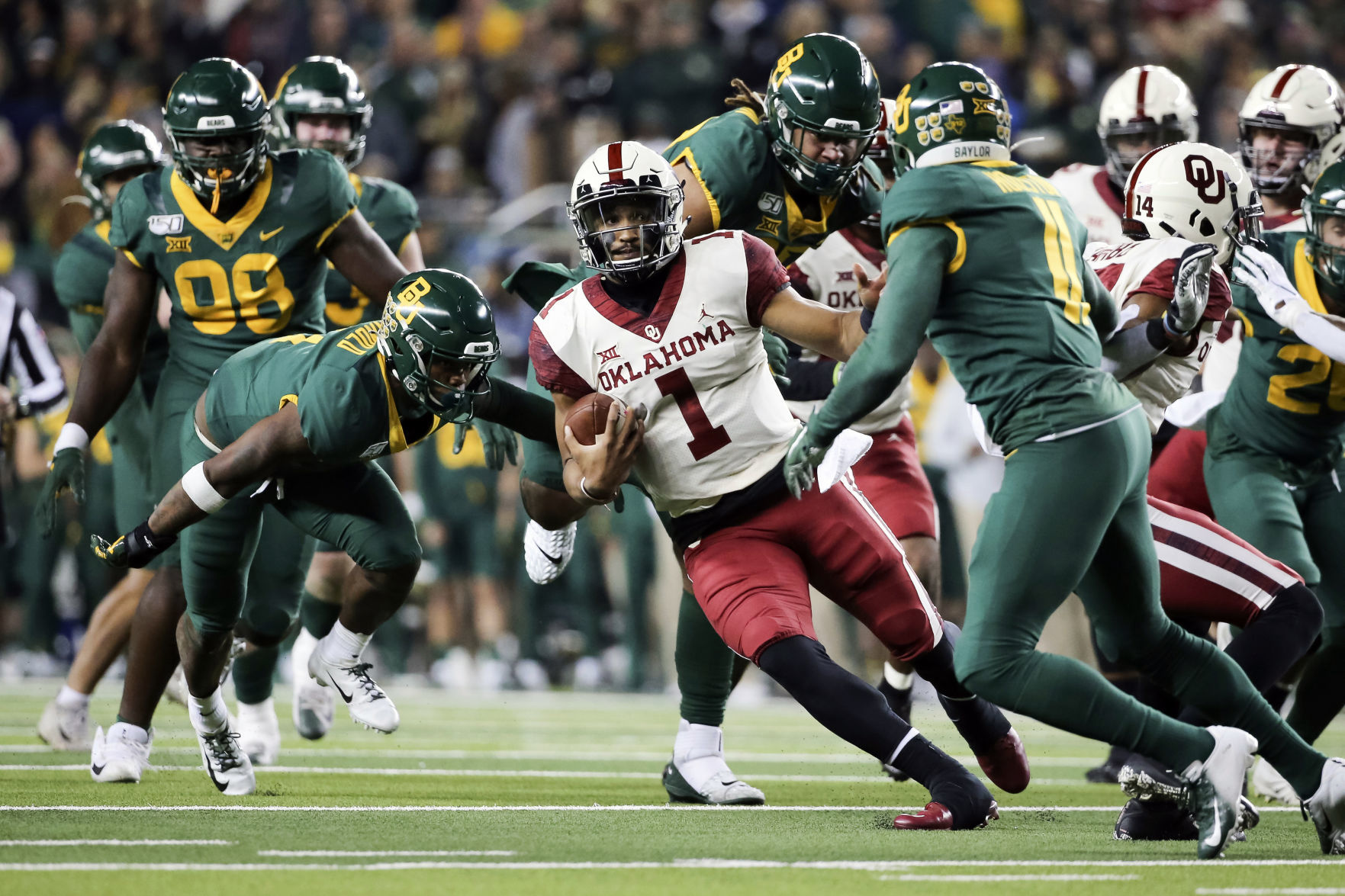 No. 7 Baylor vs. No. 6 Oklahoma: Oklahoma 40-28